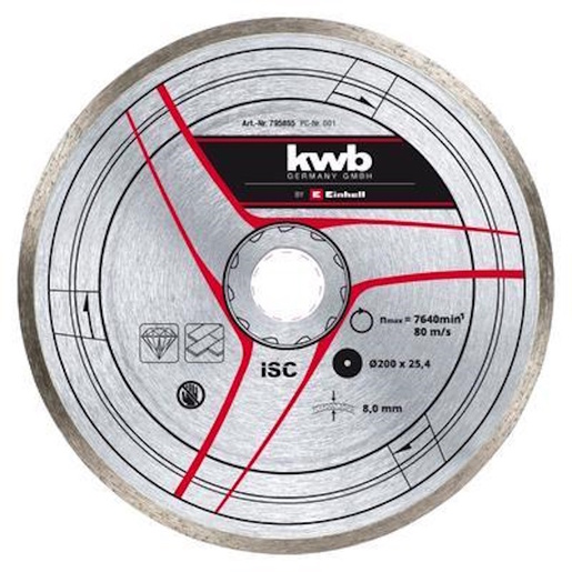 Einhell Dijamantna rezna ploča 200x25,4 (brzina 80 m/s), Pribor za rezače granita i pločica