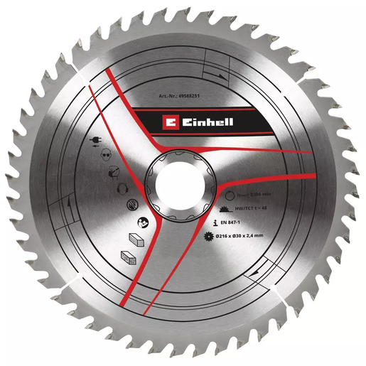 Einhell TCT Rezni list 216x30x2,8 T60, Pribor za stacionarne testere