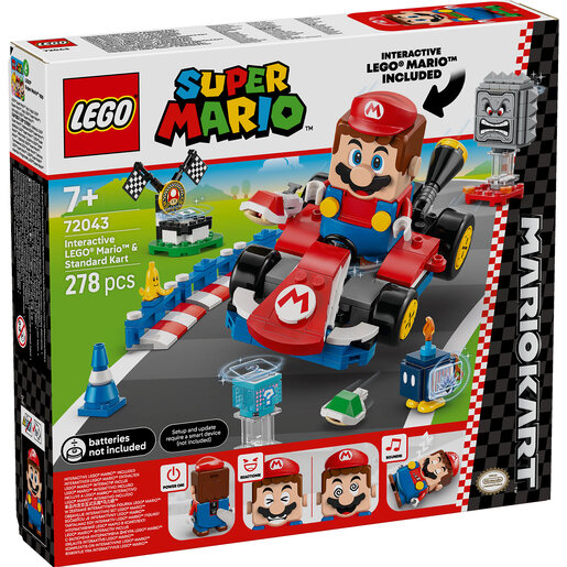 LEGO Mario Kart™: Interaktivni LEGO® Mario™ i standardni karting 72043
