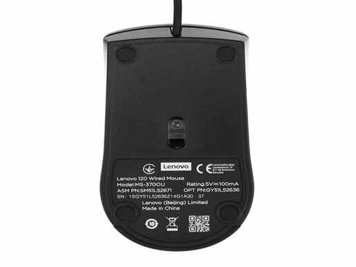 Miš LENOVO 120 žicni, crni