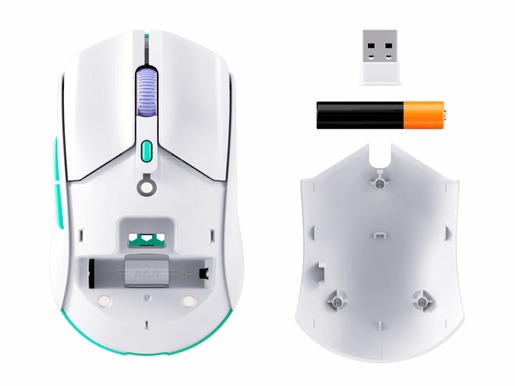 Miš HyperX Pulsefire Haste 2 Core Wls, gaming, beli