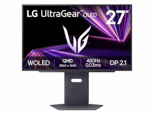 Monitor 27 LG 27GX790A-B, OLED, QHD, 480Hz, 0.03ms GtG, HDMIx2, DP, USB, Gsync, freesync, Pivot, gaming