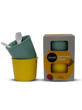 Texell Čaša za sladoled sa kašičicom 2/1 TICB-329