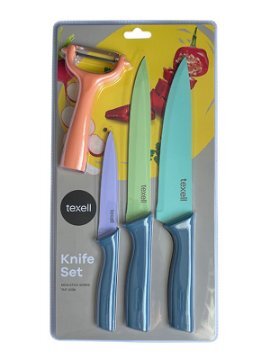 Texell Set 3 noža i ljuštač TNT-S238