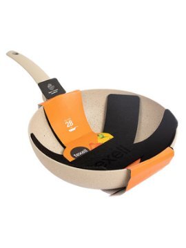 Texell Tiganj Wok 28cm Stone Line TPSL-W28