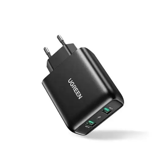 Ugreen CD161, 36W, 2 x USB-A, Black Kućni Punjač