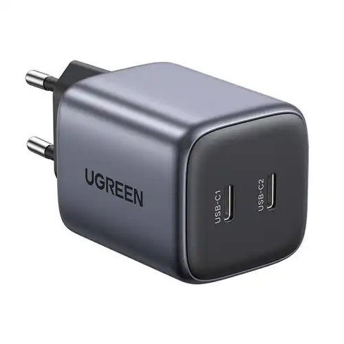 Ugreen Nexode, 45W, 2 x Tip-C, Black Kućni Punjač