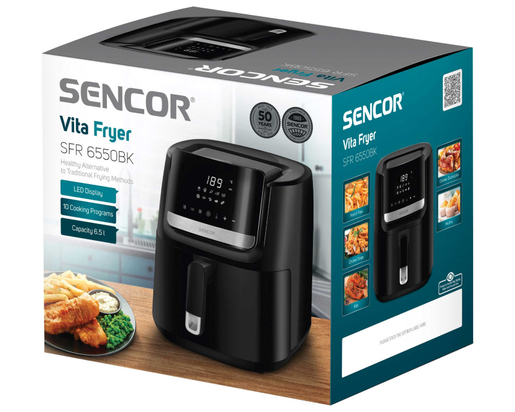 Sencor friteza na vruć vazduh SFR 6550BK