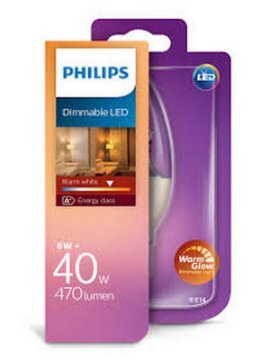 Philips LED SIJALICA 6W(40W) E14 WW 230V B38 BISTRA PS498 DIMABILNA