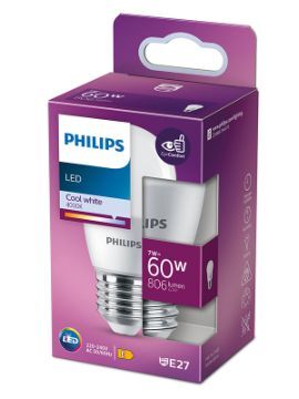 Philips PS781 LED SIJALICA 7W (60W) P48 E27 4000K CW FR ND 1SRT4