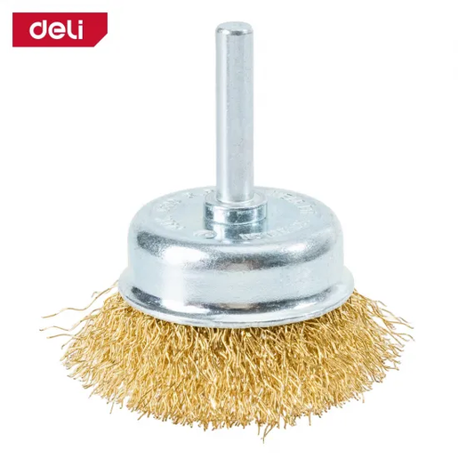 DELI Četka kupasta 75mm mesing 6mm EDH-GSS075-E3