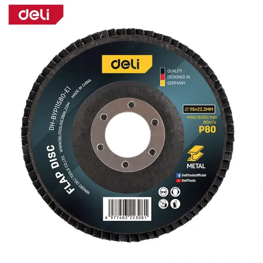 DELI Lamelarni brusni disk Al 115mm G80 EDH-BYP11580-E1