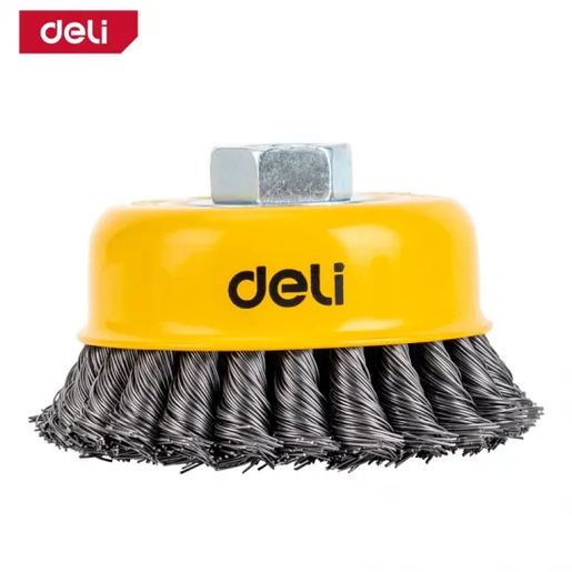 DELI Četka čelična upletena 75mm M14 EDH-GSS075-E2