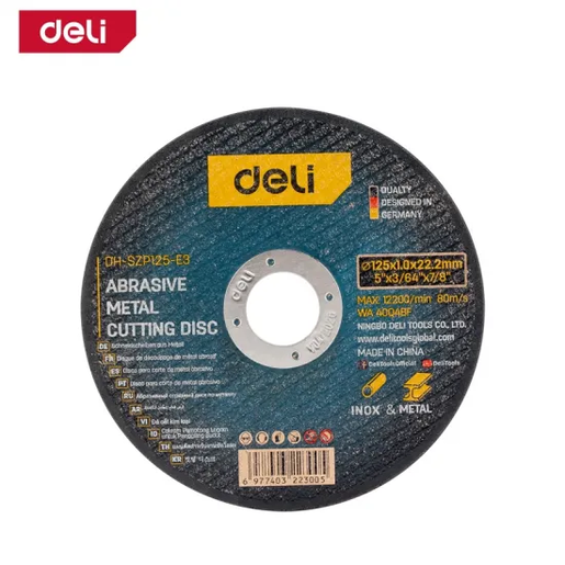 DELI Rezna ploča metal/inox 125mm EDH-SZP125-E3