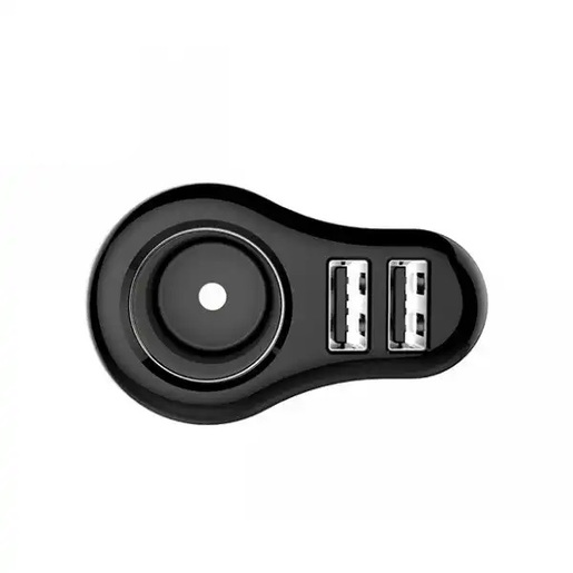 Golf GF-C14, 80W, 2xUSB-A, Black Auto Punjač