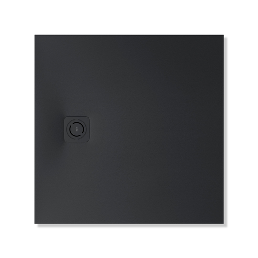 Roca Terran-n tuš kadica sa odvodom crna superslim 90x90