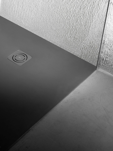 Roca Terran-n tuš kadica sa odvodom crna superslim 120x80