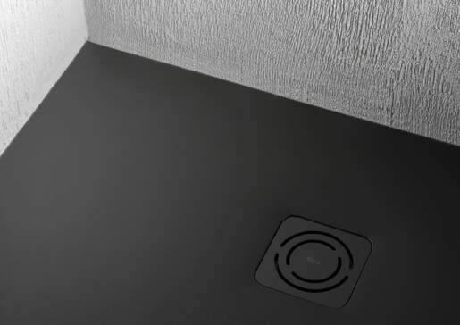 Roca Terran-n tuš kadica sa odvodom crna superslim 120x80