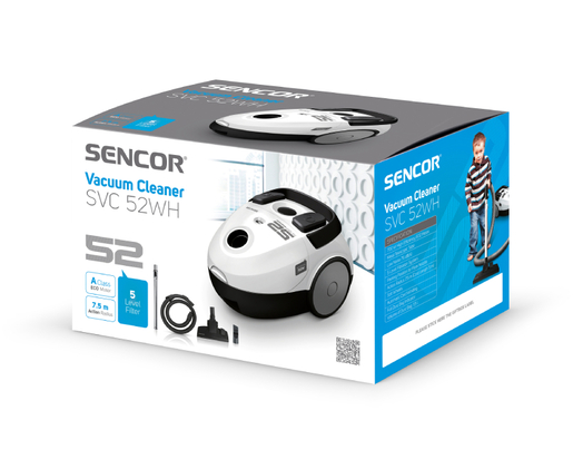 Sencor usisivač sa kesom SVC 52WH-EUE3