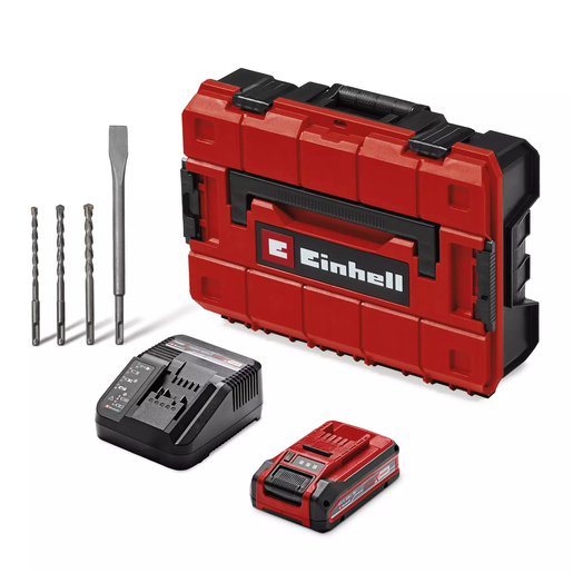 Einhell Akumulatorska čekić bušilica set TP-HD 18/28 Li BL+4 (1x3,0Ah+)