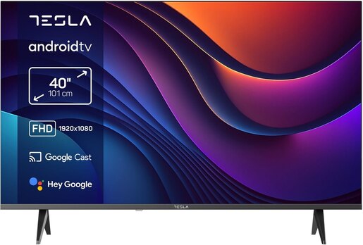 TESLA LED 40E635BFS, Full HD, Smart TV, Android TV 11, Chromecast, DVB-T/T2/C/S/S2, Netflix, Prime Video, YouTube
