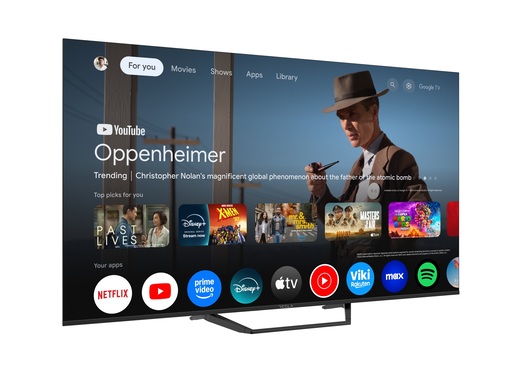 TESLA LED 55E655BUS, 4K Ultra HD, SmartTV, Google TV, Netflix, Disney+, Prime Video, YouTube, Apple TV