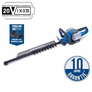 Scheppach aku makaze za živu ogradu C-HT720-X + set punjač 2.4A i 2 baterije 2.0Ah 5910606900