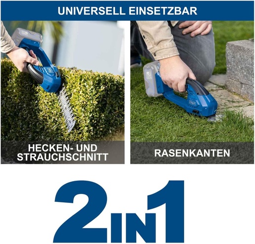 Scheppach aku makaze za travu/živu ogradu I C-HTGS200-X + set punjač 2.4A i baterija 2.0Ah 5912205900