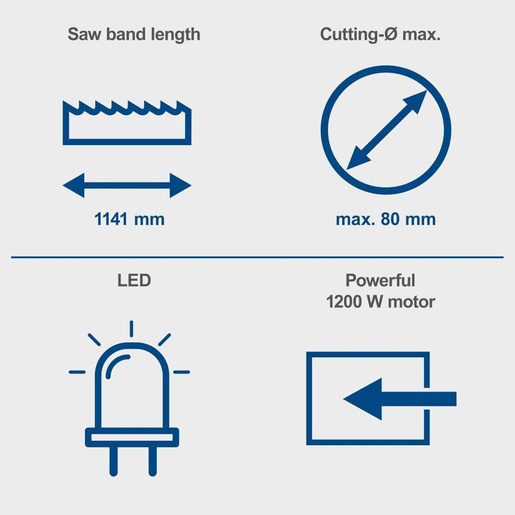 Scheppach Nagibna tračna testera za metal MBS1200 5901508901