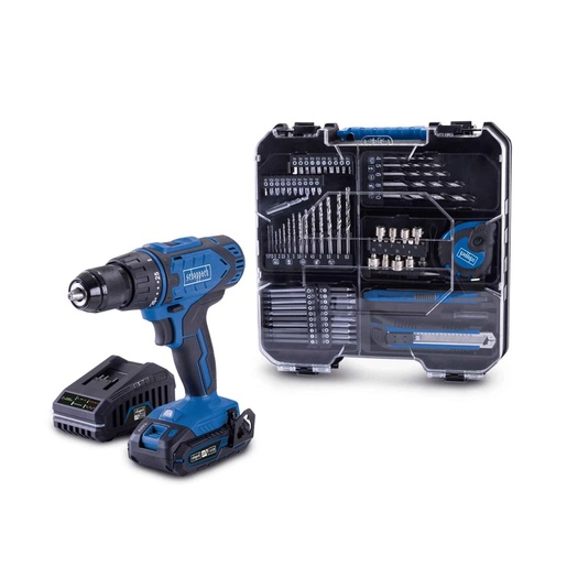 Scheppach aku bušilica odvijač sa 74 komada pribora IXES C-DTB74/1-X –Set 5909315900