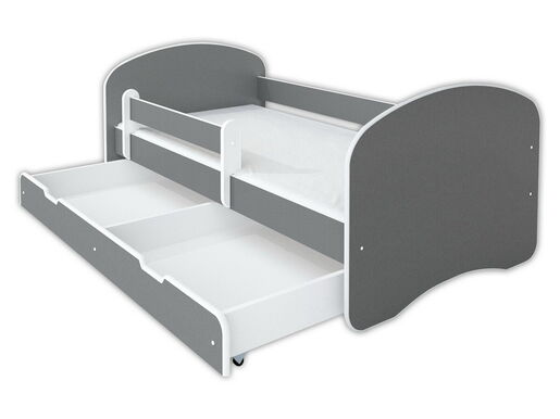 Krevet sa fiokom I dušekom 180x80 Happy III - SIVI  7787