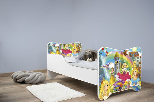 Dečiji krevet 160x80 HAPPY KITTY - PRINCESSES 7515