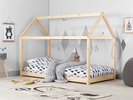 Krevet Kućica 190x90 Natur + Dušek od 14 cm 8457