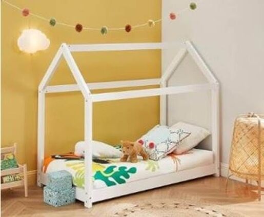 Krevet Kućica 190x90 Beli 8455