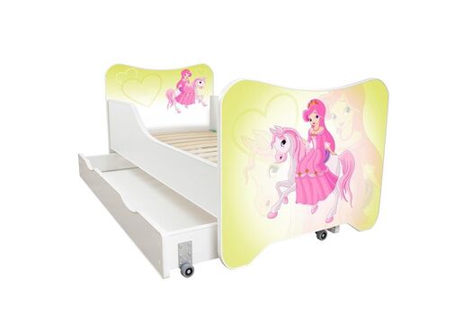 Dečiji krevet 140x70 cm HAPPY KITTY + fioka Pony 7560 F