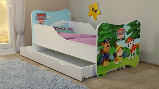 Dečiji Krevet 160X80Cm Happy Kitty + Fioka Dog Adventure in the Forest 74015