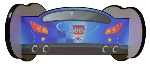 Dečiji krevet 160x80cm (Trkacki auto) DOG ADVENTURE 74033