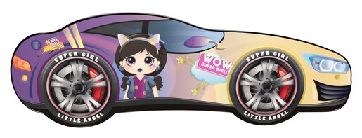 Dečiji krevet 160x80cm (Trkacki auto) GIRL CLARA 74030