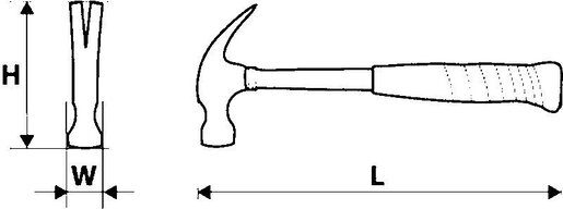 Čekić stolarski - TOPEX 02A706
