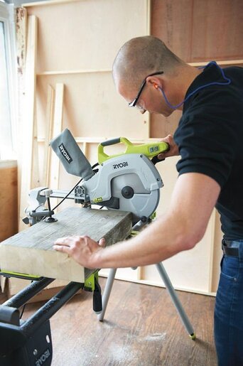 Električna stona potezno – nagibna testera (ger mašina), 2000W - RYOBI EMS254L