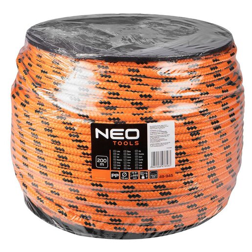 Pleteno polipropilensko uže Ø10 - 200m - NEO TOOLS (49-945)