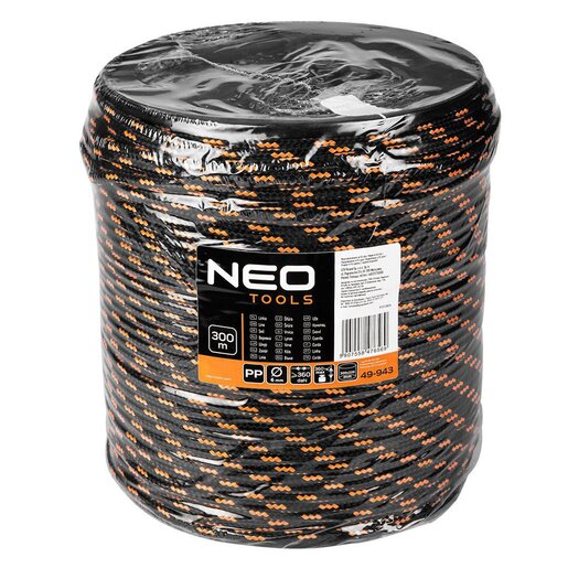 Pleteno polipropilensko uže Ø6 - 300m - NEO TOOLS (49-943)