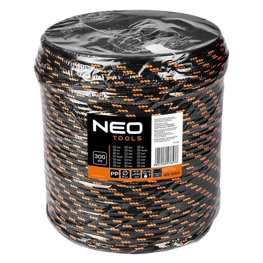 Pleteno polipropilensko uže Ø8 - 300m - NEO TOOLS (49-944)