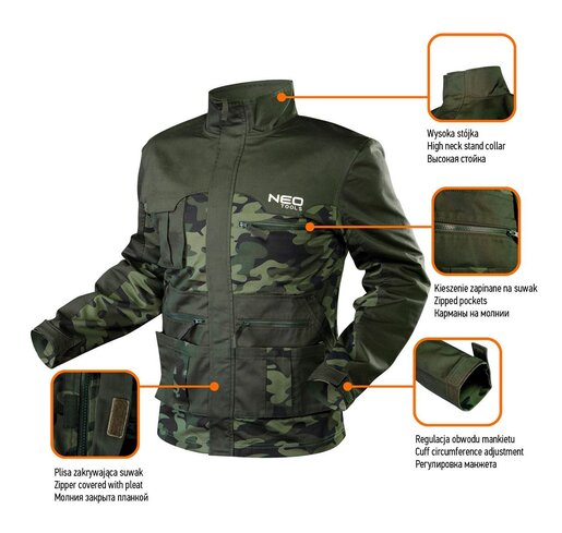 Radna jakna "Camo" -  NEO TOOLS 81-211-XXL