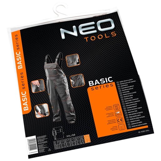 Radne pantalone sa tregerima - NEO TOOLS 81-430-XL