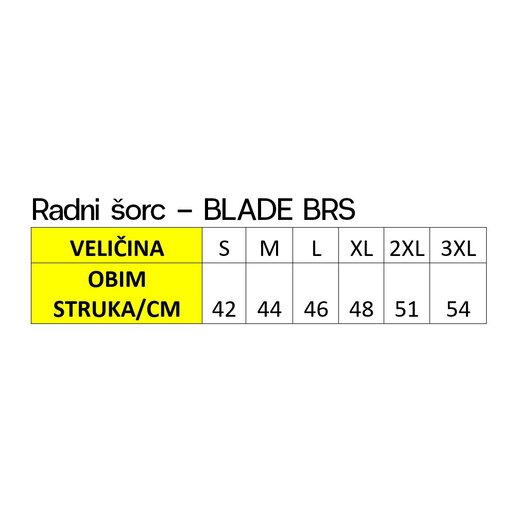 Radni šorc - BLADE BRS (Radne kratke pantalone) L