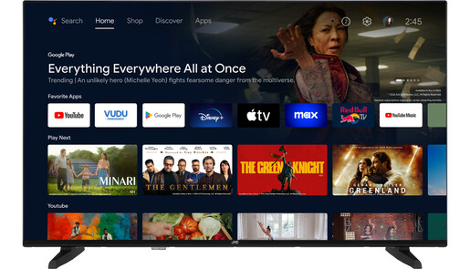 JVC LED TV 43VA3300, 4K Ultra HD, Android, Smart TV, WiFi, HDR10, Dolby Vision HDR