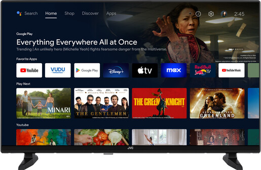 JVC LED TV LT-32VAH3310 Frameless, HD Ready, Smart TV, Android , PVR, CI+, DVB-T2/C/S2