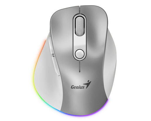 Miš GENIUS Ergo 9000S Pro Silver USB Bežični sivi