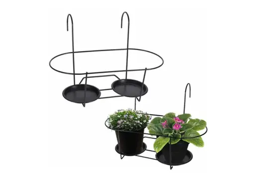 Vilde 330803 - Metalni držač za 2 saksije